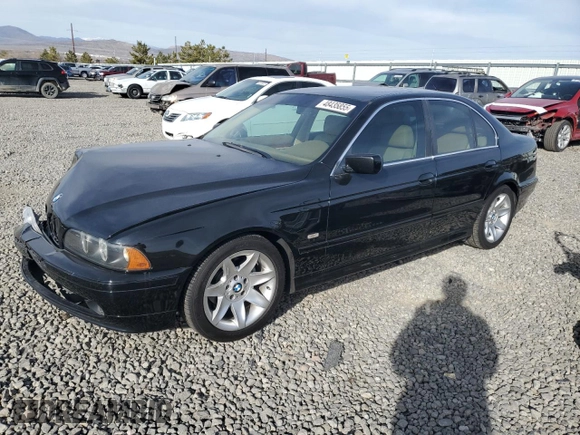 2002 BMW 5 Series 525i with VIN WBADT33462GF42495, listed as a Copart auction lot 48435855 with 132,876 mi miles and Salvage Title. Bid and sale history available at carsss.com. Image 1.