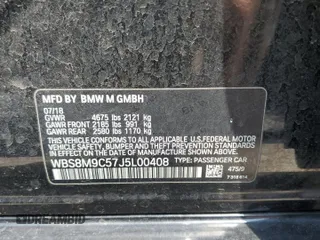 2018 BMW M3 z VIN WBS8M9C57J5L00408, wystawiony jako Copart lot #59763855 z przebiegiem 33 357 mil mil oraz Szkoda całkowita • Salvage title. Historia ofert i sprzedaży dostępna na DreamBid. Obrazek 12.