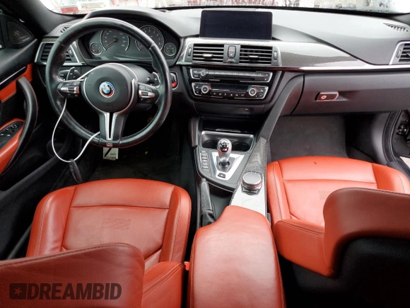 2017 BMW M4 with VIN WBS3R9C34HA014284, listed as a Copart auction lot 82019873 with 43,239 mi miles. Bid and sale history available at carsss.com. Image 8.