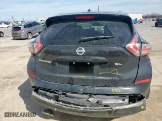 2015 Nissan Murano SL with VIN 5N1AZ2MG2FN257939, listed as a Copart auction lot 49538995 with 47,135 mi miles and Salvage Title. Bid and sale history available at carsss.com. Image 6.