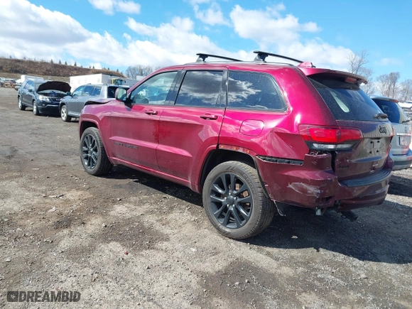 2018 Jeep Grand Cherokee Laredo E with VIN 1C4RJFAG9JC502525, listed as a IAAI auction lot 41683357 with 72,210 mi miles. Bid and sale history available at carsss.com. Image 3.