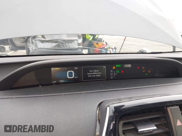 2018 Toyota Prius Two with VIN JTDKBRFU5J3595848, listed as a IAAI auction lot 41559864 with 190,346 mi miles and . Bid and sale history available at carsss.com. Image 7.