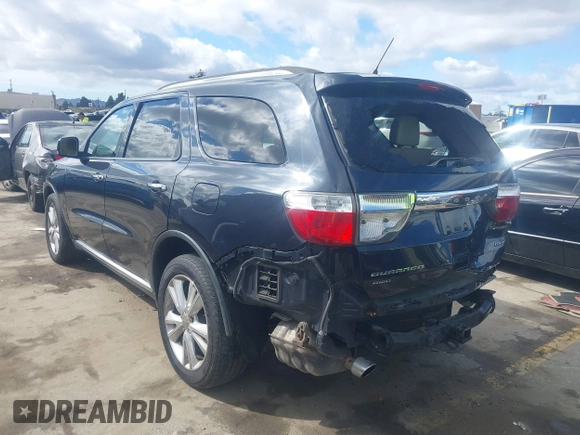 2013 Dodge Durango Crew with VIN 1C4SDJDT6DC674391, listed as a IAAI auction lot 41731991 with 119,235 mi miles. Bid and sale history available at carsss.com. Image 3.