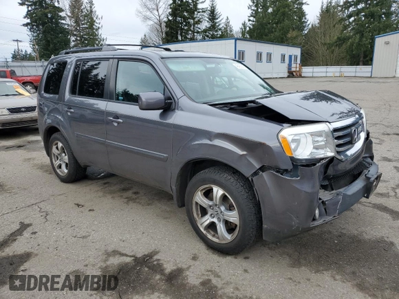 2014 Honda Pilot EX-L with VIN 5FNYF4H57EB041310, listed as a Copart auction lot 49483535 with 163,419 mi miles and Salvage Title. Bid and sale history available at carsss.com. Image 4.