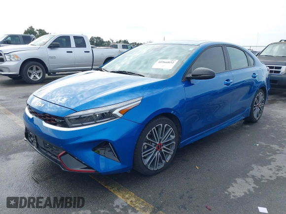 2022 Kia Forte GT with VIN 3KPF44AC1NE464699, listed as a IAAI auction lot 40966852 with 51,562 mi miles. Bid and sale history available at carsss.com. Image 18.