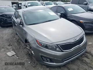2014 Kia Optima SXL Turbo with VIN 5XXGR4A68EG272347, listed as a IAAI auction lot 41847119 with 131,197 mi miles and . Bid and sale history available at DreamBid. Image 1.