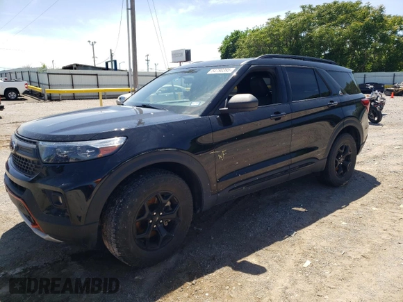 2023 Ford Explorer Timberline z VIN 1FMSK8JH0PGA16217, wystawiony jako Copart lot #54790395 z przebiegiem 53 406 mil mil oraz Szkoda całkowita • Salvage title. Historia ofert i sprzedaży dostępna na DreamBid. Obrazek 1.