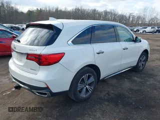 2017 Acura MDX with VIN 5J8YD4H36HL008483, listed as a IAAI auction lot 41404900 with 89,934 mi miles. Bid and sale history available at carsss.com. Image 4.
