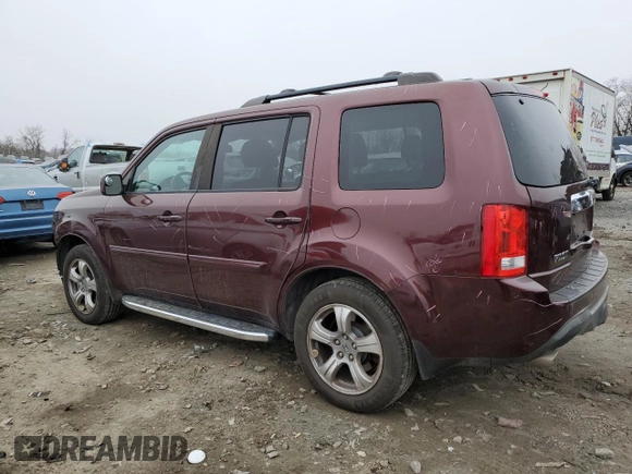 2013 Honda Pilot EX-L z VIN 5FNYF4H59DB073707, wystawiony jako Copart lot #44538415 z przebiegiem 187 132 mil mil oraz Szkoda całkowita • Salvage title. Historia ofert i sprzedaży dostępna na DreamBid. Obrazek 2.