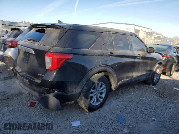 2021 Ford Explorer with VIN 1FMSK8BH0MGA57828, listed as a Copart auction lot 87733745 with 37,057 mi miles and Salvage Title. Bid and sale history available at carsss.com. Image 3.