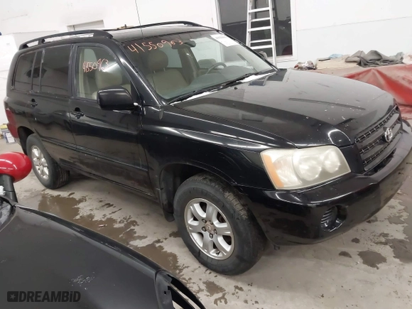 2003 Toyota Highlander with VIN JTEHF21A430142145, listed as a IAAI auction lot 41550963 with 203,682 mi miles. Bid and sale history available at carsss.com. Image 1.