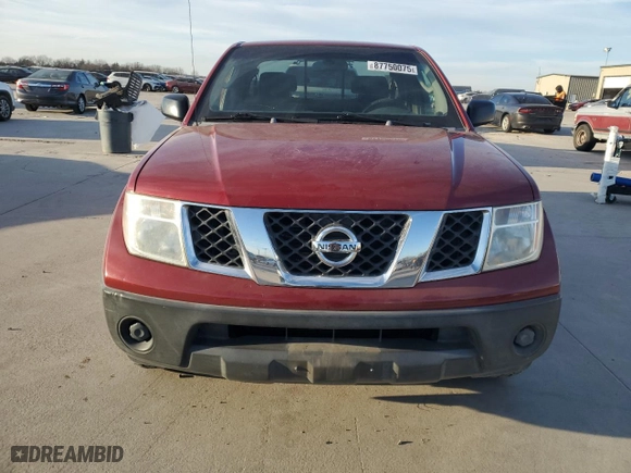 2007 Nissan Frontier XE with VIN 1N6BD06T17C416448, listed as a Copart auction lot 87750075 with 164,073 mi miles and Salvage Title. Bid and sale history available at carsss.com. Image 5.