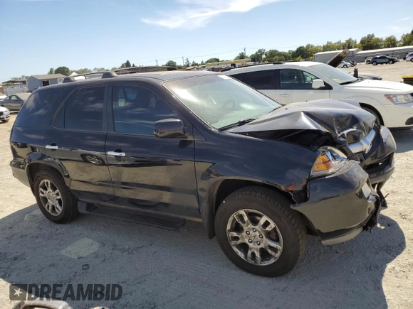 2006 Acura MDX Touring w/Navi with VIN 2HNYD18816H549468, listed as a Copart auction lot 60928304 with 193,769 mi miles and Salvage Title. Bid and sale history available at carsss.com. Image 4.