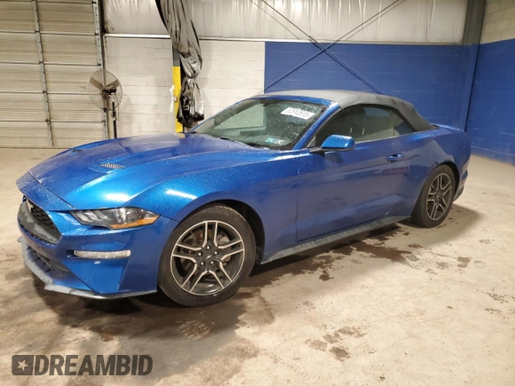 2018 Ford Mustang EcoBoost Premium with VIN 1FATP8UH7J5170342, listed as a Copart auction lot 52612615 with 97,277 mi miles and Salvage Title. Bid and sale history available at carsss.com. Image 1.