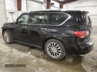2015 Infiniti QX80 with VIN JN8AZ2NF2F9571484, listed as a Copart auction lot 64143665 with 179,746 mi miles and Salvage title. Bid and sale history available at DreamBid. Image 2.