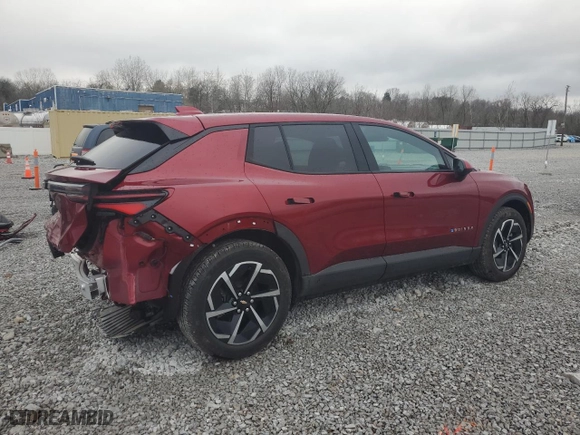 2025 Chevrolet Equinox EV LT with VIN 3GN7DLRP7SS121339, listed as a Copart auction lot 51258095 with 5,956 mi miles and Salvage Title. Bid and sale history available at carsss.com. Image 3.