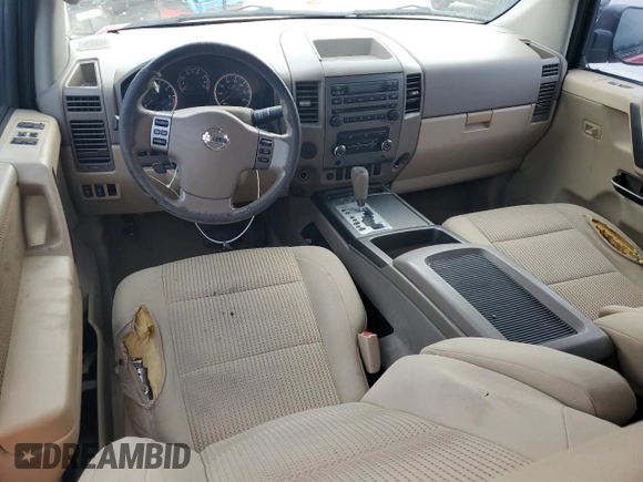 2008 Nissan Titan SE with VIN 1N6BA06A08N323241, listed as a Copart auction lot 44064535 with 240,328 mi miles and Salvage Title. Bid and sale history available at carsss.com. Image 8.
