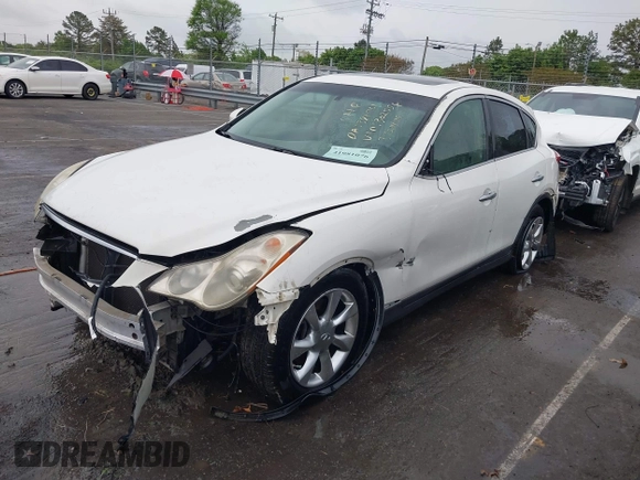 2008 Infiniti EX Journey with VIN JNKAJ09E68M302556, listed as a IAAI auction lot 41981076 with 160,197 mi miles. Bid and sale history available at carsss.com. Image 18.