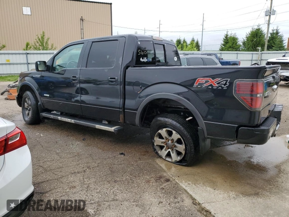 2013 Ford F-150 XL with VIN 1FTFW1ET8DFB48157, listed as a Copart auction lot 57127695 with 257,750 mi miles and Clean title. Bid and sale history available at DreamBid. Image 2.