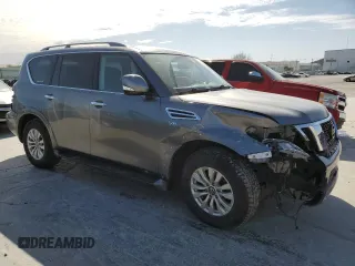 2020 Nissan Armada SL with VIN JN8AY2NC8LX517946, listed as a Copart auction lot 48800105 with 115,574 mi miles and Salvage Title. Bid and sale history available at carsss.com. Image 4.