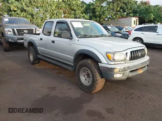 2003 Toyota Tacoma PreRunner z VIN 5TEGN92N63Z170929, wystawiony jako IAAI lot #41778256 z przebiegiem 202 135 mil mil oraz . Historia ofert i sprzedaży dostępna na DreamBid. Obrazek 1.