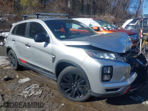 2020 Mitsubishi Outlander Sport ES 2.0 with VIN JA4AR3AU1LU019483, listed as a IAAI auction lot 41611491 with 69,389 mi miles. Bid and sale history available at carsss.com. Image 1.