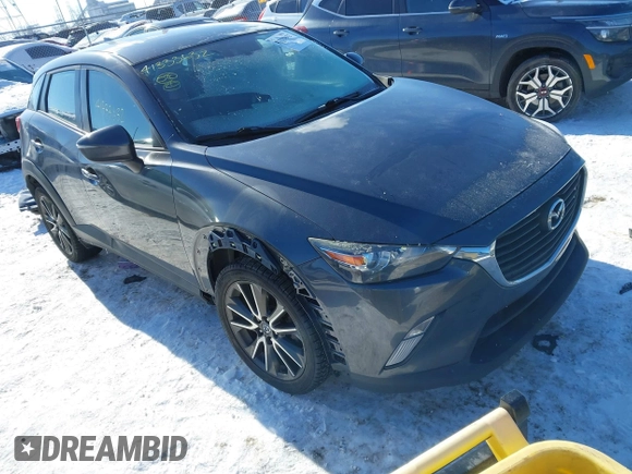 2017 Mazda CX-3 Touring with VIN JM1DKFC72H0167205, listed as a IAAI auction lot 41333632 with 106,063 mi miles. Bid and sale history available at carsss.com. Image 1.