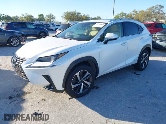 2019 Lexus NX 300h z VIN JTJBJRBZ2K2109540, wystawiony jako IAAI lot #41713515 z przebiegiem 42 790 mil mil oraz . Historia ofert i sprzedaży dostępna na DreamBid. Obrazek 2.
