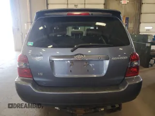 2007 Toyota Highlander w/3rd Row with VIN JTEDP21A970129098, listed as a Copart auction lot 55512315 with 187,344 mi miles and Salvage title. Bid and sale history available at DreamBid. Image 6.