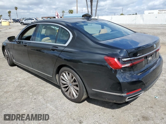 2022 BMW 7 Series 740i xDrive with VIN WBA7T4C05NCH98218, listed as a Copart auction lot 49058504 with 32,198 mi miles and . Bid and sale history available at DreamBid. Image 2.