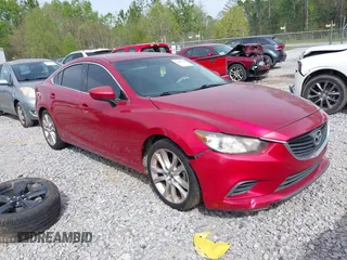 2015 Mazda 6 i Touring with VIN JM1GJ1V57F1218364, listed as a IAAI auction lot 41885205 with 233,747 mi miles. Bid and sale history available at carsss.com. Image 1.