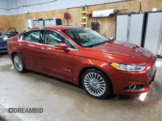 2014 Ford Fusion Titanium Hybrid with VIN 3FA6P0RU6ER219036, listed as a Copart auction lot 57476985 with 189,113 mi miles and Clean title. Bid and sale history available at DreamBid. Image 4.