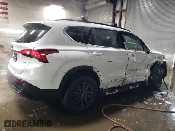 2022 Hyundai Santa Fe XRT with VIN 5NMS6DAJ4NH404478, listed as a Copart auction lot 45760005 with 27,340 mi miles and Salvage Title. Bid and sale history available at carsss.com. Image 3.