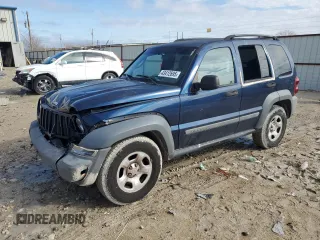 2005 Jeep Liberty Sport with VIN 1J4GK48K85W500654, listed as a Copart auction lot 43412695 with 119,366 mi miles and Salvage Title. Bid and sale history available at carsss.com. Image 1.