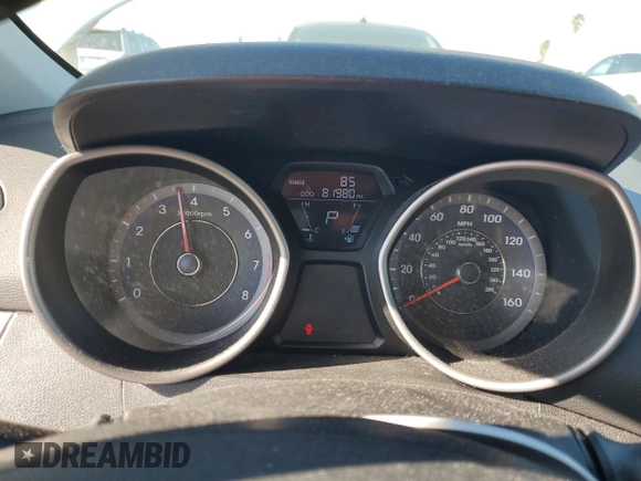 2013 Hyundai Elantra Coupe SE with VIN KMHDH6AE2DU006528, listed as a Copart auction lot 87547195 with 81,980 mi miles and Salvage Title. Bid and sale history available at carsss.com. Image 9.