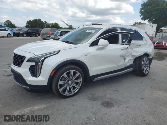 2020 Cadillac XT4 FWD Premium Luxury z VIN 1GYFZCR4XLF005029, wystawiony jako Copart lot #55274025 z przebiegiem 50 550 mil mil oraz Szkoda całkowita • Salvage title. Historia ofert i sprzedaży dostępna na DreamBid. Obrazek 1.