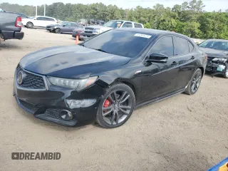 2018 Acura TLX w/A-SPEC Pkg with VIN 19UUB2F68JA005334, listed as a Copart auction lot 53263475 with 90,969 mi miles and Salvage title. Bid and sale history available at DreamBid. Image 1.