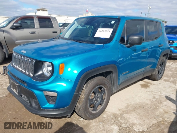 2021 Jeep Renegade Sport with VIN ZACNJCABXMPM46996, listed as a IAAI auction lot 41285728 with 34,266 mi miles and . Bid and sale history available at DreamBid. Image 17.