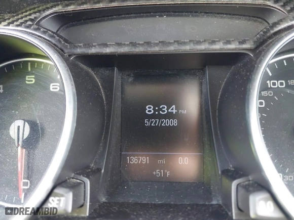 2009 Audi A5 with VIN WAUDK78T19A034813, listed as a IAAI auction lot 41786626 with 136,791 mi miles. Bid and sale history available at carsss.com. Image 7.