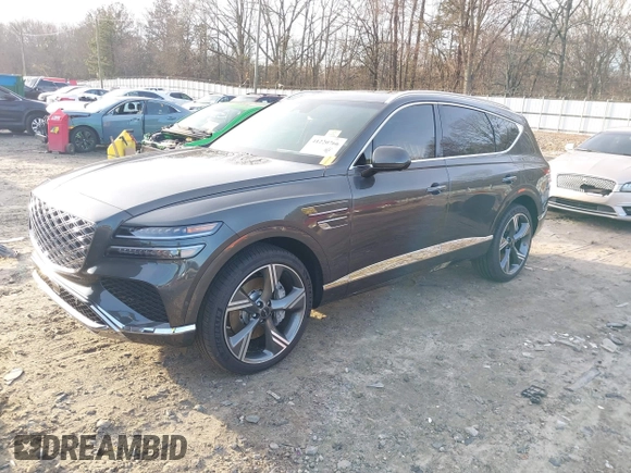 2025 Genesis GV80 Prestige with VIN KMUHEESC8SU222772, listed as a IAAI auction lot 41220766 with 3,528 mi miles and . Bid and sale history available at DreamBid. Image 21.