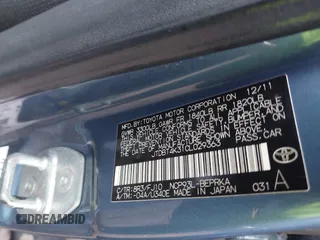 2012 Toyota Yaris with VIN JTDBT4K31CL029363, listed as a IAAI auction lot 41895516 with 156,386 mi miles and . Bid and sale history available at DreamBid. Image 9.