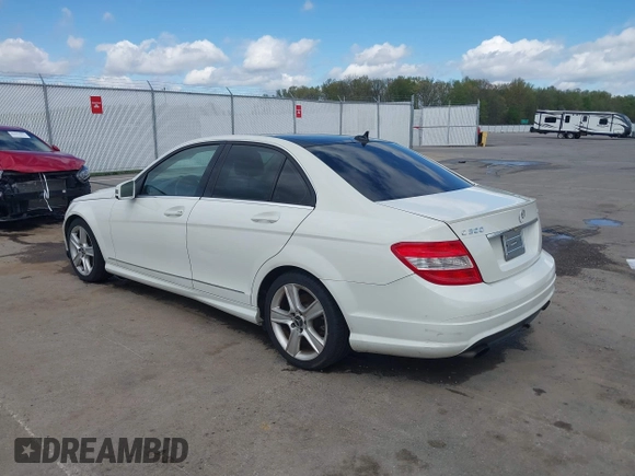 2011 Mercedes-Benz C 300 Sport with VIN WDDGF8BB5BR151334, listed as a IAAI auction lot 42083586 with 184,963 mi miles and . Bid and sale history available at DreamBid. Image 3.