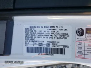 2023 Nissan Z Performance с VIN JN1BZ4BH8PM311206, выставлен на аукционе Copart как лот 41501215 с пробегом 16 300 миль миль и Списание • Salvage title. История ставок и продаж доступна на DreamBid. Изображение 12.