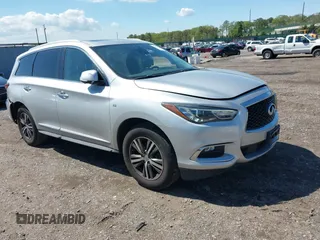 2019 Infiniti QX60 Pure z VIN 5N1DL0MM2KC525869, wystawiony jako IAAI lot #42216411 z przebiegiem 99 101 mil mil oraz . Historia ofert i sprzedaży dostępna na DreamBid. Obrazek 1.
