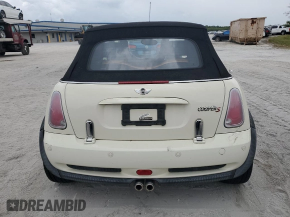 2006 MINI Convertible S with VIN WMWRH335X6TK57115, listed as a Copart auction lot 55756115 with 76,130 mi miles and Clean Title. Bid and sale history available at DreamBid. Image 6.