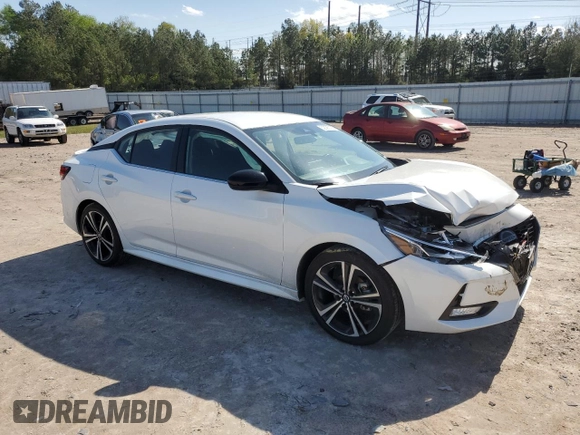 2023 Nissan Sentra SR with VIN 3N1AB8DV1PY325133, listed as a Copart auction lot 52385105 with 28,310 mi miles and Salvage Title. Bid and sale history available at DreamBid. Image 4.