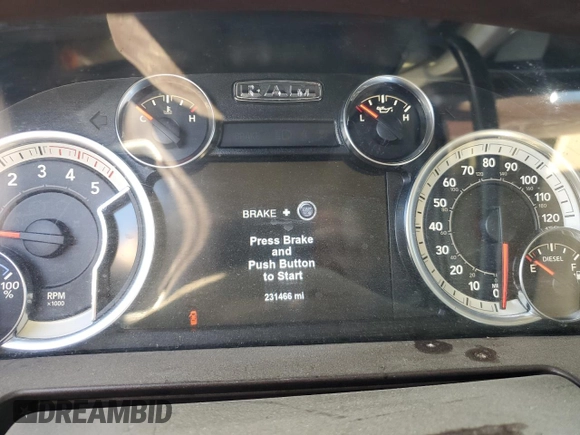 2017 Ram 2500 Laramie with VIN 3C6UR5FL8HG644916, listed as a Copart auction lot 84404724 with 231,466 mi miles and Salvage Title. Bid and sale history available at carsss.com. Image 9.