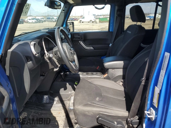 2016 Jeep Wrangler Unlimited 75th Anniversary with VIN 1C4BJWEG7GL172663, listed as a Copart auction lot 51305325 with 67,273 mi miles and Salvage Title. Bid and sale history available at carsss.com. Image 7.
