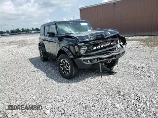 2023 Ford Bronco with VIN 1FMEE5DP3PLB48496, listed as a Copart auction lot 62566355 with 48,307 mi miles and Salvage title. Bid and sale history available at DreamBid. Image 14.