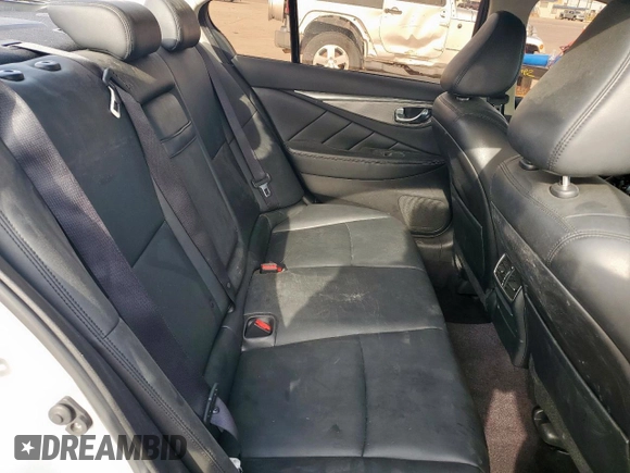 2016 Infiniti Q50 2.0t Premium with VIN JN1CV7AP3GM202596, listed as a Copart auction lot 50618035 with 135,679 mi miles and Salvage Title. Bid and sale history available at carsss.com. Image 10.